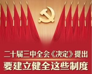 学习在线 | 二十届三中全会《决定》提出要建立健全这些制度