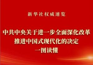 学习在线 | 《中共中央关于进一步***深化改革、推进中国式现代化的决定》一图读懂